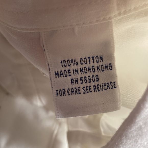 Vintage WestBound White ShortSleeved Buttonup Shirt Meduim with Blue beads - Picture 9 of 13